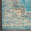 Nourison Passion 9' x 12' Ivory Light Blue Fabric Bohemian Area Rug (9' x 12')