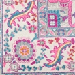 Nourison Passion 9' x 12' Gray and Pink Fabric Bohemian Area Rug (9' x 12')