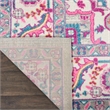 Nourison Passion 9' x 12' Gray and Pink Fabric Bohemian Area Rug (9' x 12')