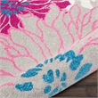 Nourison Passion 5' x 7' Pink and Gray Fabric Contemporary Area Rug (5' x 7')