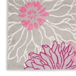 Nourison Passion 5' x 7' Pink and Gray Fabric Contemporary Area Rug (5' x 7')