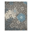 Nourison Passion 8' x 10' Charcoal/Blue Contemporary Indoor Rug Polypropylene