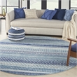 Nourison Passion 8' x round Navy Blue Bohemian Indoor Rug Polypropylene