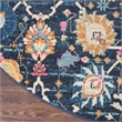 Nourison Passion 8' x Round Navy Fabric Bohemian Area Rug (8' Round)