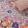 Nourison Passion 5' x Round Pink and Gray Fabric Bohemian Area Rug (5' Round)
