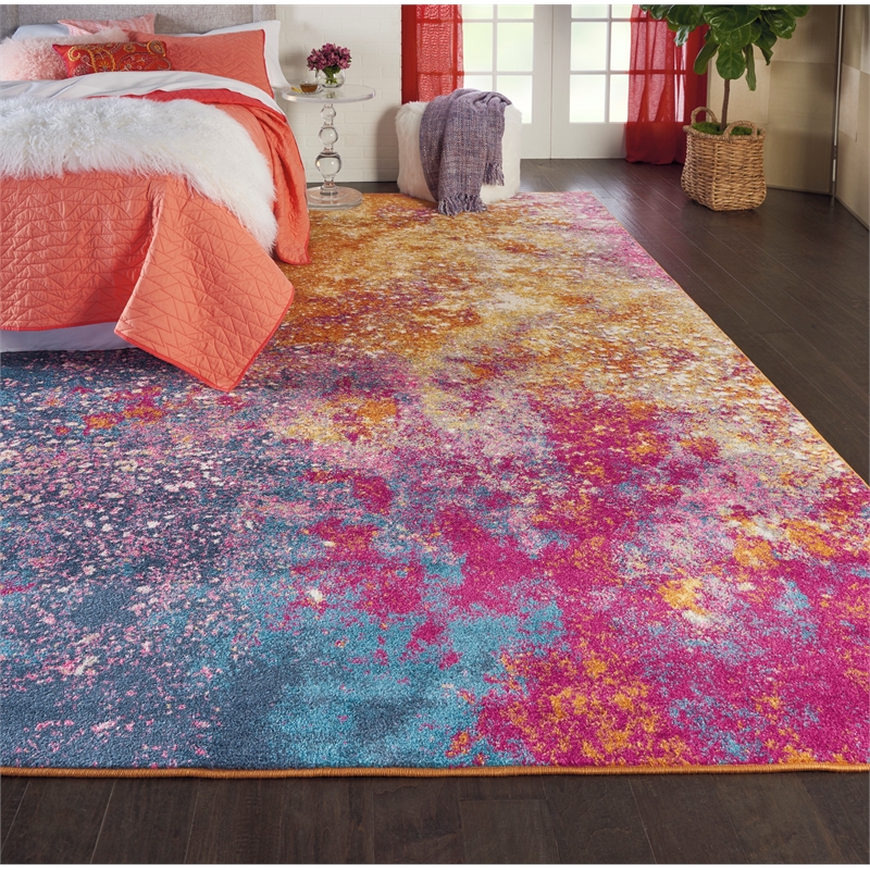 Nourison Passion 6' x 9' Multicolor Fabric Modern Area Rug (6' x 9')