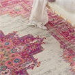 Nourison Passion 8' x 10' Pink and White Fabric Bohemian Area Rug (8' x 10')