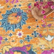 Nourison Passion 8' x Round Orange Fabric Bohemian Area Rug (8' Round)