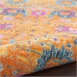 Nourison Passion 8' x Round Orange Fabric Bohemian Area Rug (8' Round)