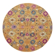 Nourison Passion 8' x Round Orange Fabric Bohemian Area Rug (8' Round)