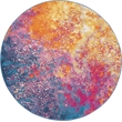 Nourison Passion 8' x Round Multicolor Fabric Modern Area Rug (8' Round)