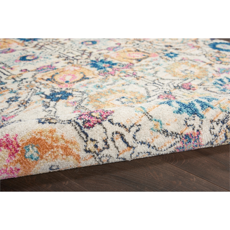Nourison Passion 5' x 7' Ivory Multicolor Fabric Bohemian Area Rug (5' x 7')