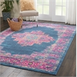 Nourison Passion 7' x 10' Blue Fabric Bohemian Area Rug (7' x 10')