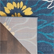 Nourison Passion 7' x 10' Blue Fabric Contemporary Area Rug (7' x 10')