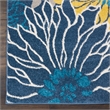 Nourison Passion 7' x 10' Blue Fabric Contemporary Area Rug (7' x 10')
