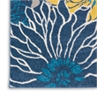 Nourison Passion 7' x 10' Blue Fabric Contemporary Area Rug (7' x 10')