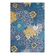 Nourison Passion 7' x 10' Blue Fabric Contemporary Area Rug (7' x 10')