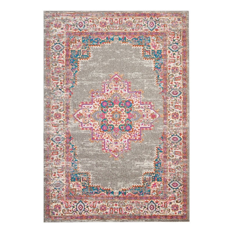 Nourison Passion 7' x 10' Gray Fabric Bohemian Area Rug (7' x 10')