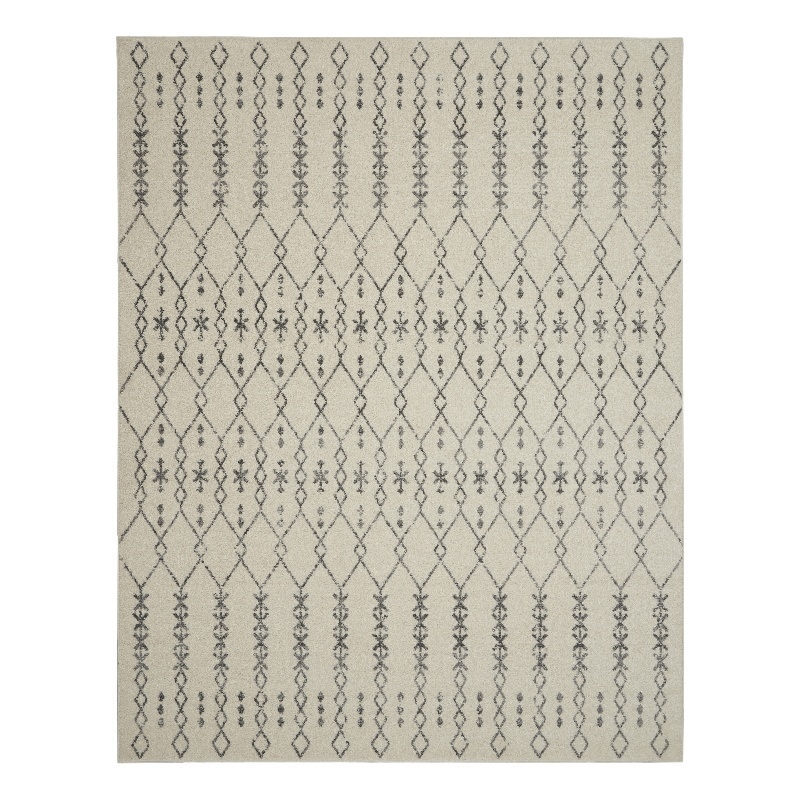 Nourison Passion 8' x 10' Ivory/Grey Bohemian Indoor Rug Polypropylene