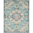 Nourison Passion 8' x 10' Ivory/Light Blue Bohemian Indoor Rug Polypropylene