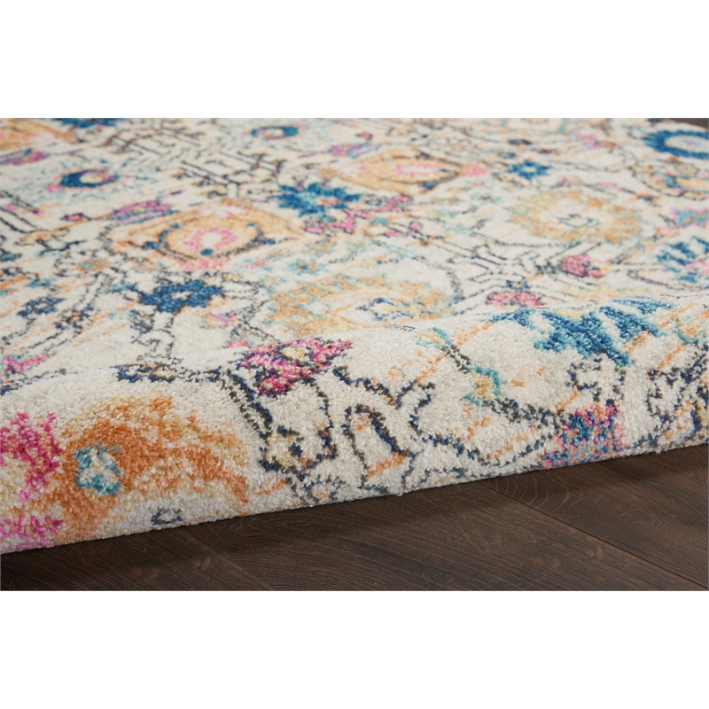 Nourison Passion 8' x 10' Ivory Multicolor Fabric Bohemian Area Rug (8' x 10')
