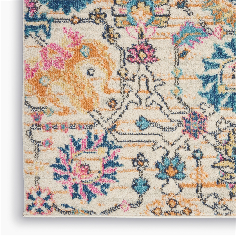 Nourison Passion 8' x 10' Ivory Multicolor Fabric Bohemian Area Rug (8' x 10')