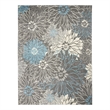 Nourison Passion 9' x 12' Charcoal/Blue Contemporary Indoor Rug Polypropylene