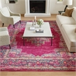 Nourison Passion 9' x 12' Pink Fabric Bohemian Indoor Area Rug
