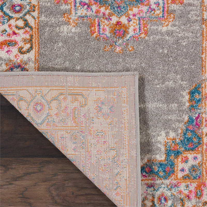 Nourison Passion 9' x 12' Gray Fabric Bohemian Area Rug (9' x 12')