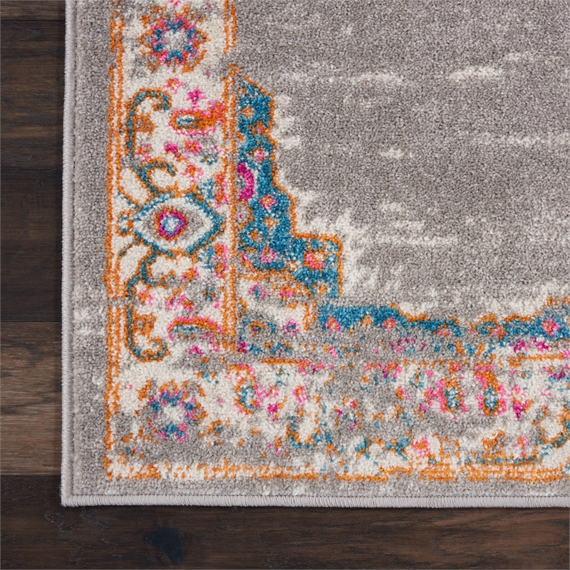 Nourison Passion 9' x 12' Gray Fabric Bohemian Area Rug (9' x 12')