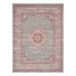 Nourison Passion 9' x 12' Gray Fabric Bohemian Area Rug (9' x 12')