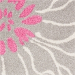 Nourison Passion 9' x 12' Pink and Gray Fabric Contemporary Area Rug (9' x 12')