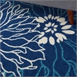 Nourison Passion 5' x 7' Navy Ivory Fabric Contemporary Area Rug (5' x 7')