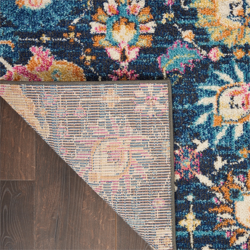 Nourison Passion 8' x 10' Navy and Blue Fabric Bohemian Area Rug (8' x 10')