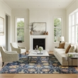 Nourison Passion 8' x 10' Navy and Blue Fabric Bohemian Area Rug (8' x 10')