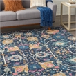 Nourison Passion 8' x 10' Navy and Blue Fabric Bohemian Area Rug (8' x 10')