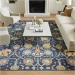 Nourison Passion 8' x 10' Navy and Blue Fabric Bohemian Area Rug (8' x 10')
