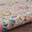 Nourison Passion 9' x 12' Pink and Silver Fabric Bohemian Area Rug (9' x 12')