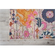 Nourison Passion 9' x 12' Pink and Silver Fabric Bohemian Area Rug (9' x 12')