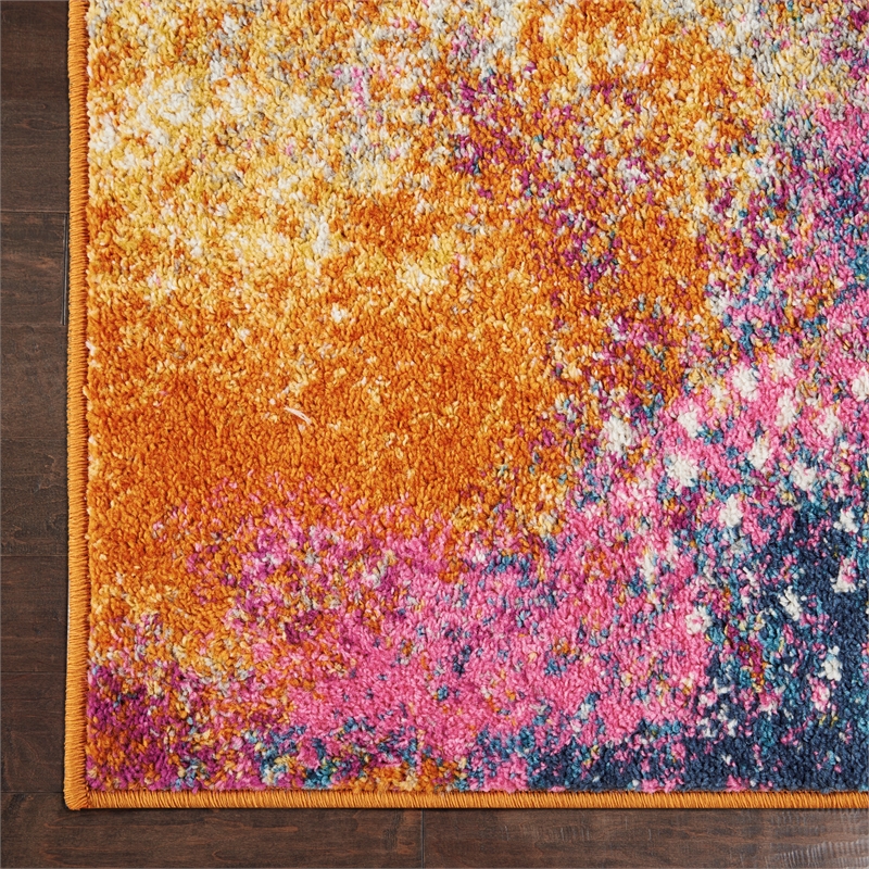 Nourison Passion 9' x 12' Multicolor Fabric Modern Area Rug (9' x 12')