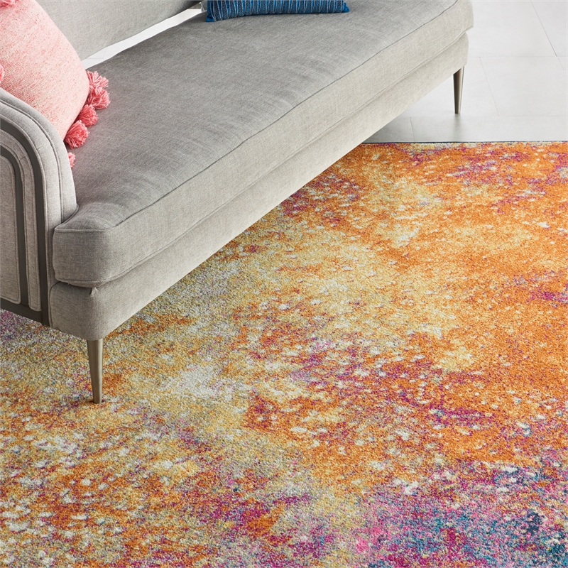 Nourison Passion 9' x 12' Multicolor Fabric Modern Area Rug (9' x 12')
