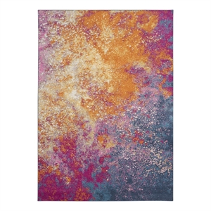 Nourison Passion 9' x 12' Multicolor Fabric Modern Area Rug (9' x 12')