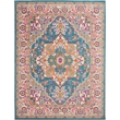 Nourison Passion 9' x 12' Teal Multicolor Fabric Bohemian Area Rug (9' x 12')