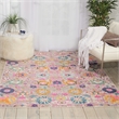 Nourison Passion 5' x 7' Pink and Gray Fabric Bohemian Area Rug (5' x 7')