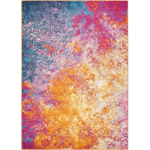 Nourison Passion 5' x 7' Multicolor Fabric Modern Area Rug (5' x 7')