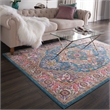 Nourison Passion 5' x 7' Teal Multicolor Fabric Bohemian Area Rug (5' x 7')