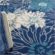 Nourison Passion 8' x 10' Navy Ivory Fabric Contemporary Area Rug (8' x 10')