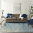 Nourison Passion 8' x 10' Navy/Light Blue Modern Indoor Rug Polypropylene