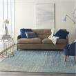 Nourison Passion 8' x 10' Navy/Light Blue Modern Indoor Rug Polypropylene