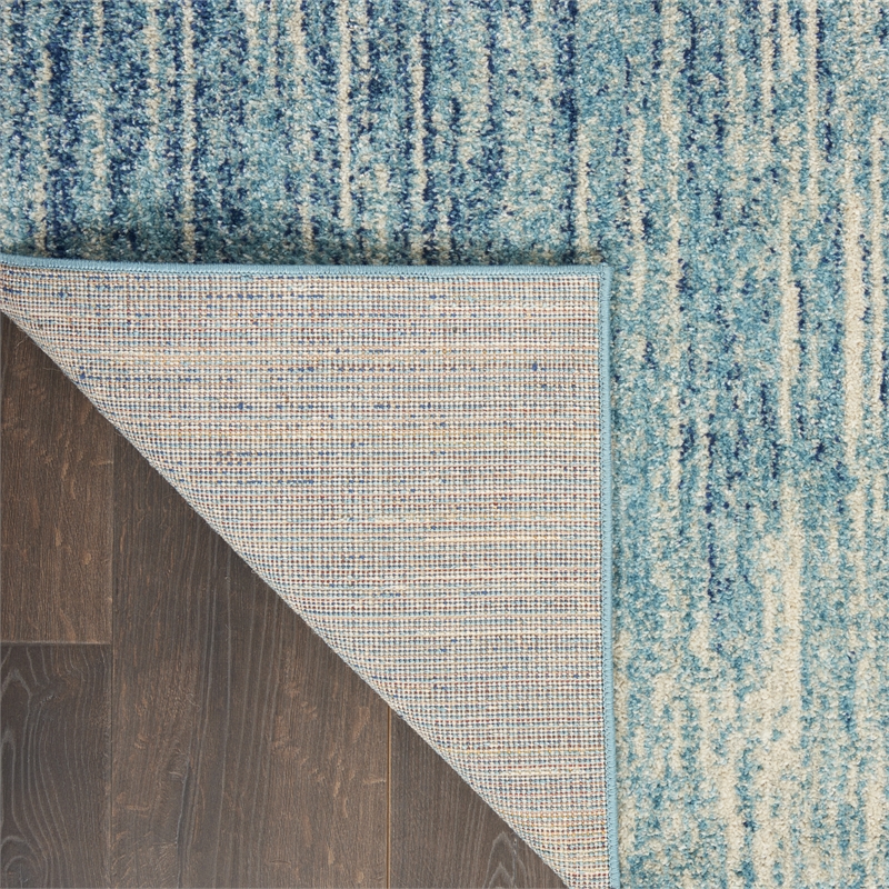 Nourison Passion 8' x 10' Navy/Light Blue Modern Indoor Rug Polypropylene